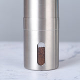 laser lettering customized Manual Stainless Steel Coffee Grinder Set