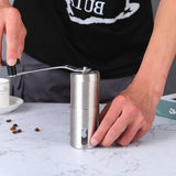 laser lettering customized Manual Stainless Steel Coffee Grinder Set